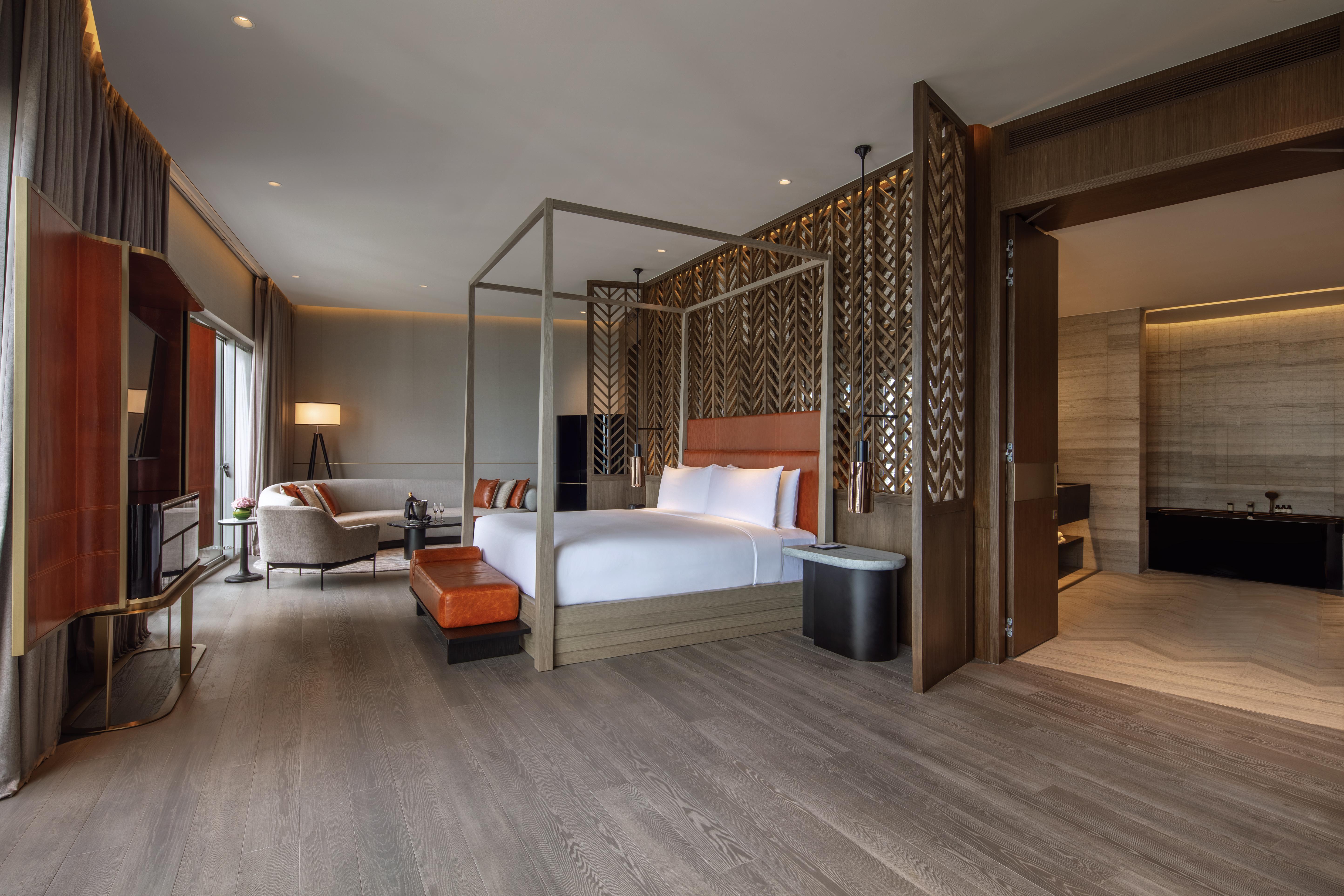 Fairmont Singapore Ξενοδοχείο Εξωτερικό φωτογραφία A bedroom at the hotel