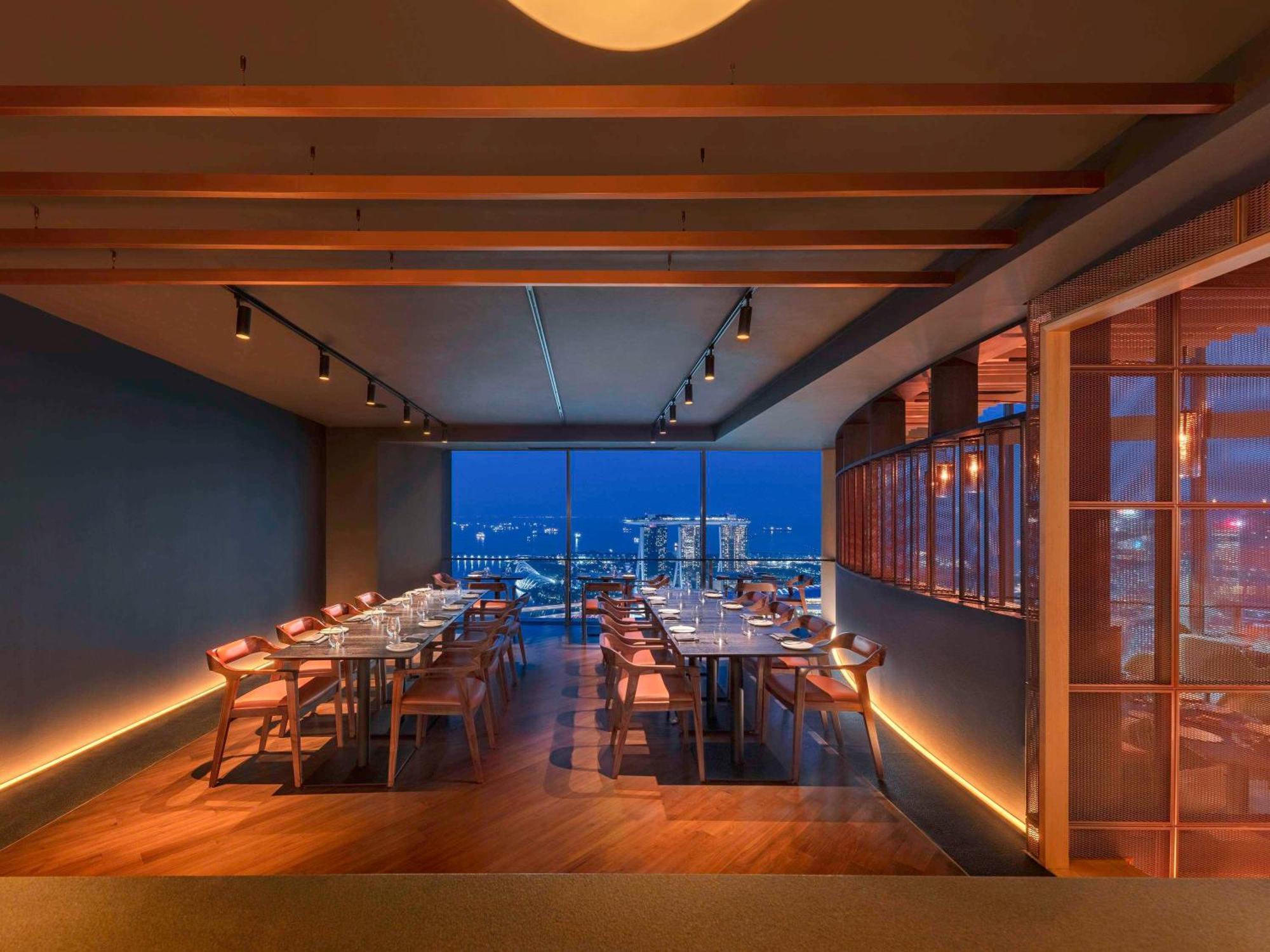 Fairmont Singapore Ξενοδοχείο Εξωτερικό φωτογραφία Interior of the restaurant